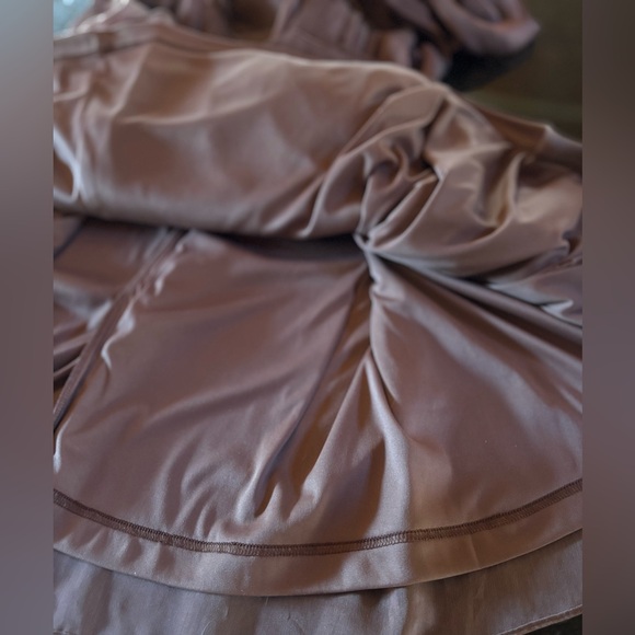 Adrianna Papell Tier Chiffon Petal Ruffle Ruched Rhinestone Evening Gown Sz 4 - Picture 7 of 12